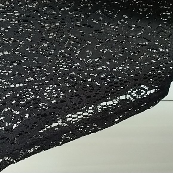 Atmosphere Black Lace Beach Cover-up S/M - Picture 3 of 11